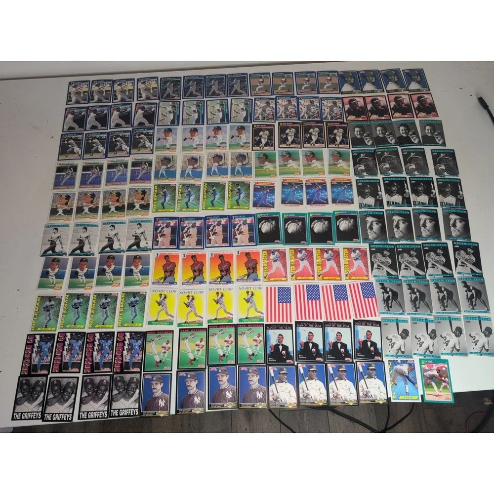 Mixed Lot Of 158 Gradable Baseball Cards 1991 Score Superstars Ken Griffey More!